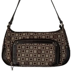 LIZ&CO Women’s Bag Vintage Shoulder/Sachel Monogram Jacquard Brown Tan L…